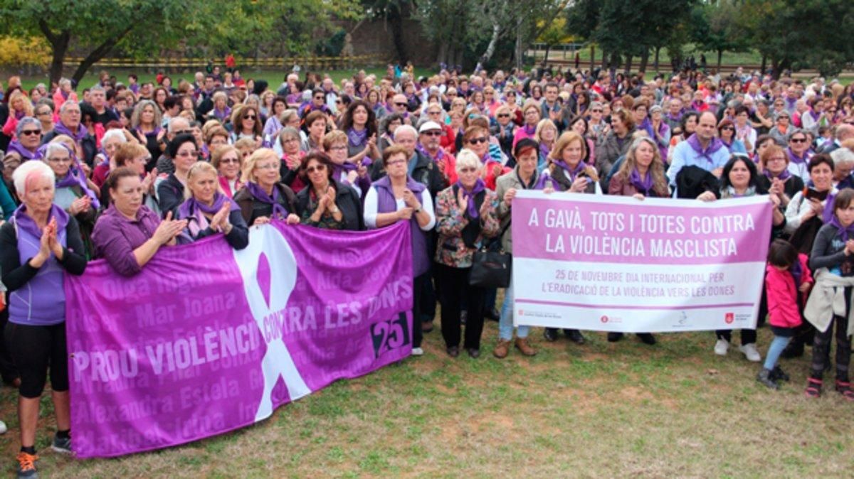 Marcha contra la violencia machista en el Baix Llobregat. Marcha contra la violencia machista en el Baix Llobregat.