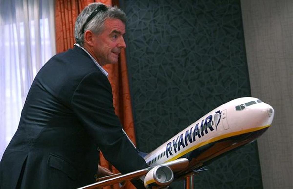 El presidente de Ryanair, Michel O’Leary, en Madrid.