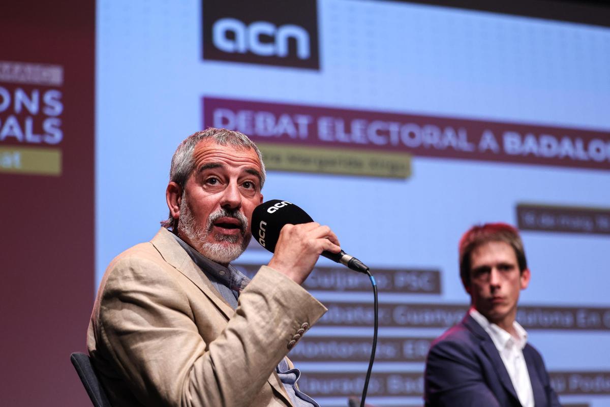 David Torrents y Àlex Montornès este lunes, durante el debate organizado por ACN David Torrents y Àlex Montornès este lunes, durante el debate organizado por ACN
