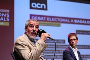 David Torrents y Àlex Montornès este lunes, durante el debate organizado por ACN 