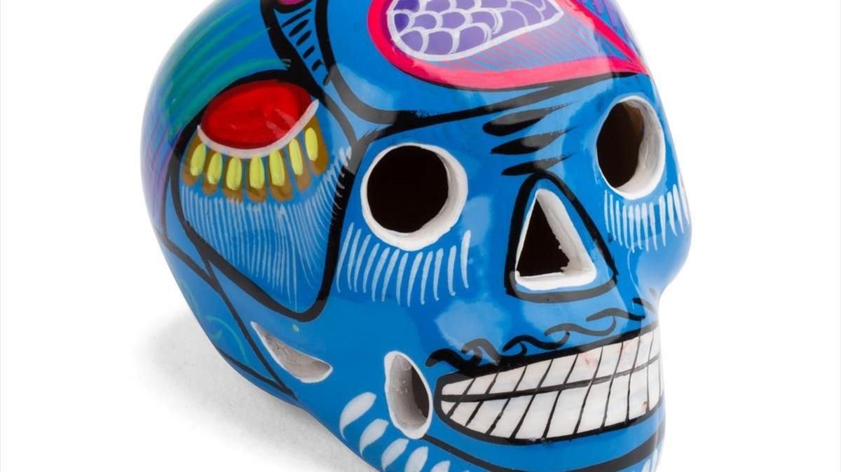 Una calavera mexicana que puedes encontrar en la tienda Fantastik. Una calavera mexicana que puedes encontrar en la tienda Fantastik.