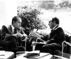 Richard Nixon (izquierda) y Henry Kissinger, el 16 de septiembre de 1972.