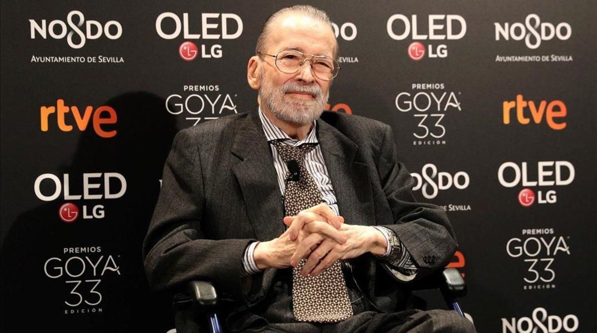 Narciso Ibáñez Serrador, este lunes, en la fiesta de los nominados de los Premios Goya en la que fue homenajeado. Narciso Ibáñez Serrador, este lunes, en la fiesta de los nominados de los Premios Goya en la que fue homenajeado.