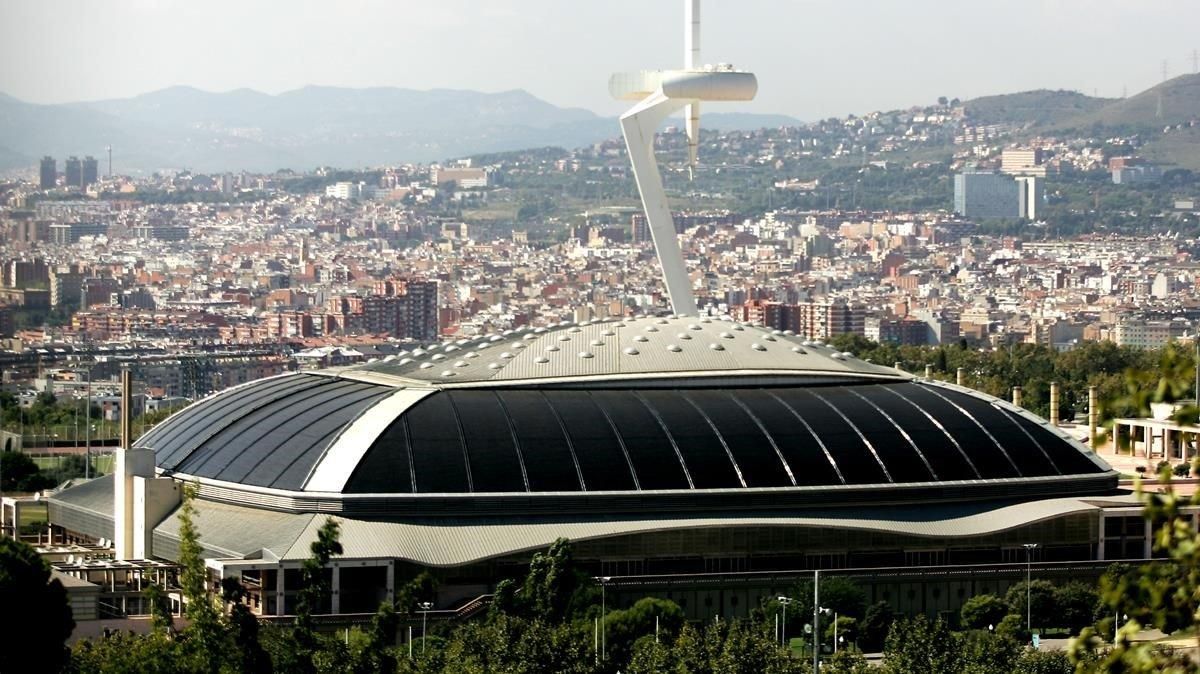 El Palau de Sant Jordi, donde se ha originado el incendio, en una imagen de archivo. El Palau de Sant Jordi, donde se ha originado el incendio, en una imagen de archivo.