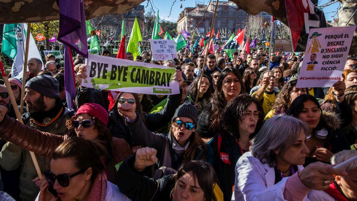 La vaga de docents i altres sanitaris més enllà dels metges, aquest dimecres.