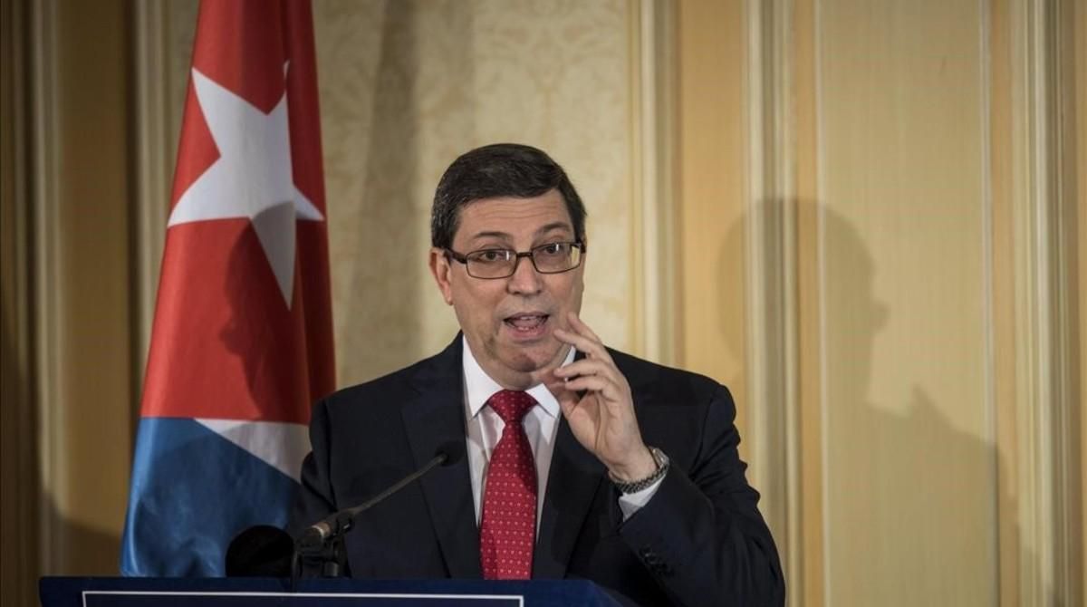 El ministro de Relaciones Exteriores de Cuba, Bruno Rodriguez, ofrece una rueda de prensa en Viena este lunes. El ministro de Relaciones Exteriores de Cuba, Bruno Rodriguez, ofrece una rueda de prensa en Viena este lunes.