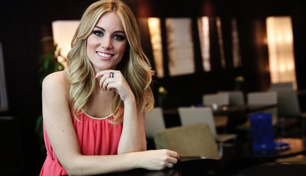 Edurne, en Barcelona en junio del 2015. Edurne, en Barcelona en junio del 2015.