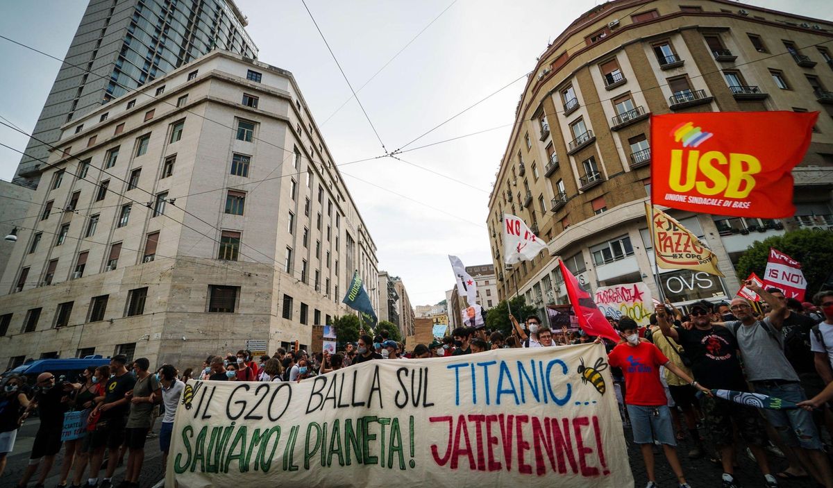 Protesta contra la reunión ministerial de medio ambiente del G20 Protesta contra la reunión ministerial de medio ambiente del G20