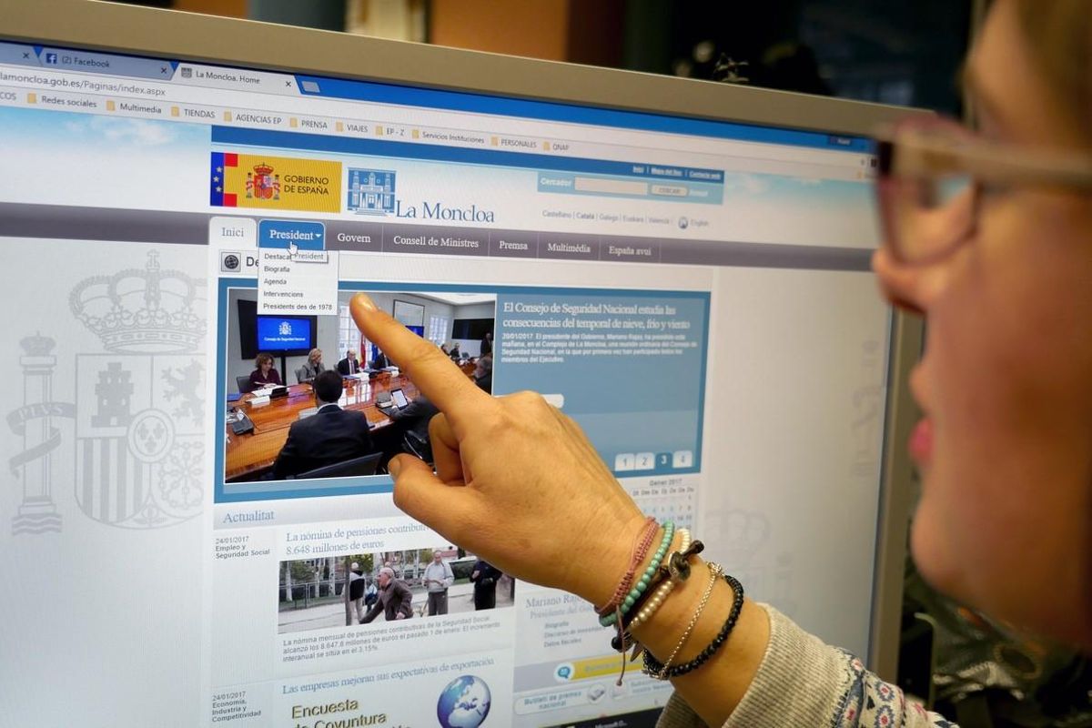 Imagen de la web de la Moncloa. Imagen de la web de la Moncloa.