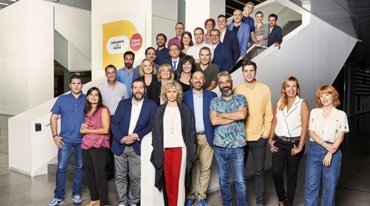 La foto de familia de la presentación de la nueva temporada de Catalunya Ràdio.