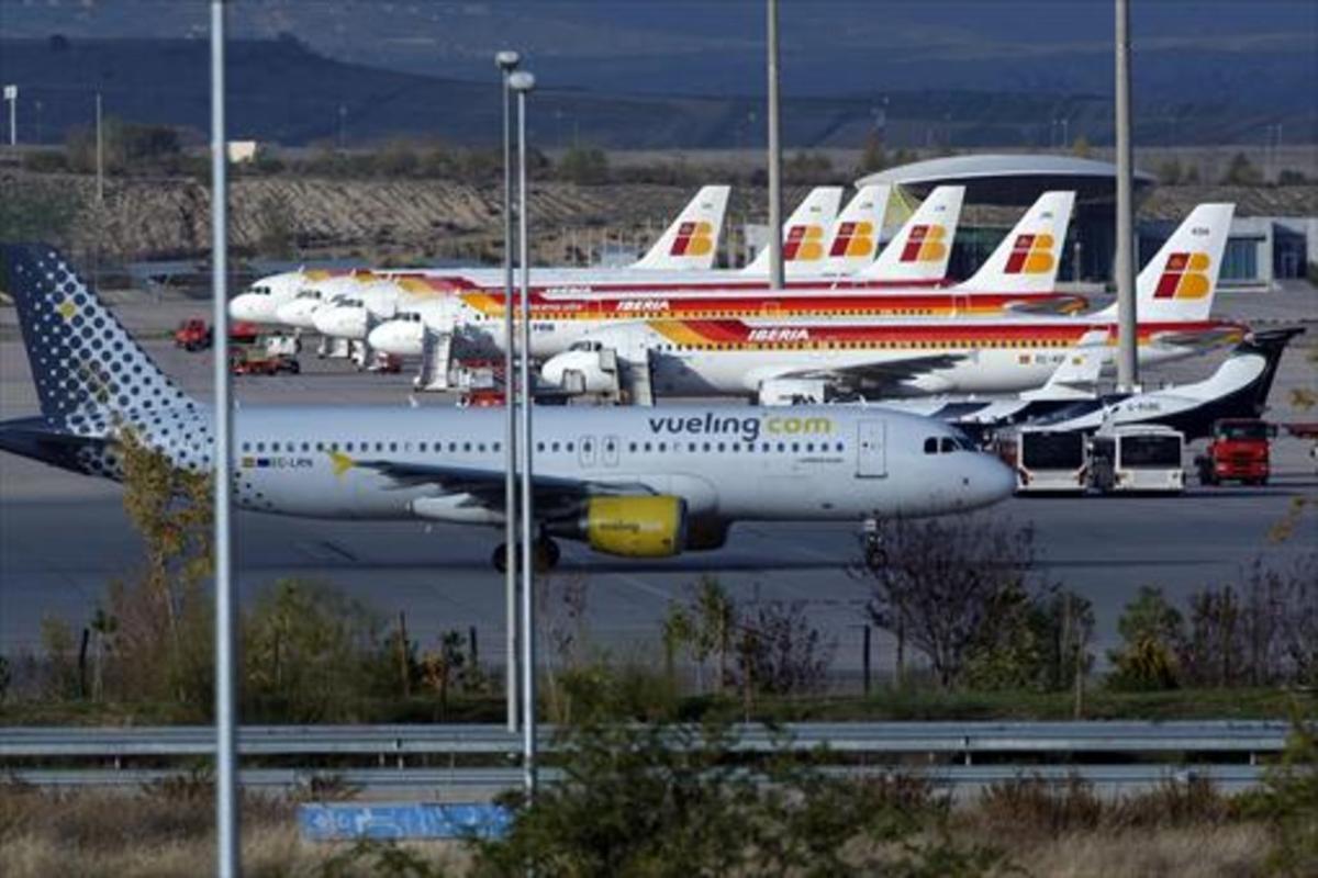 Aviones en Barajas. Aviones en Barajas.