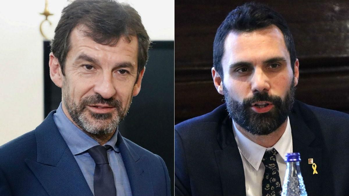 Ferran López y Roger Torrent. Ferran López y Roger Torrent.
