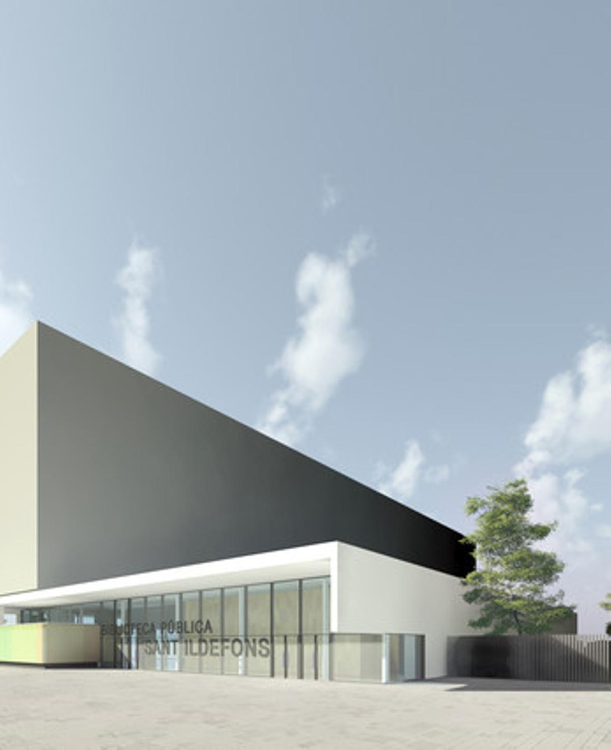 Imagen virtual del nuevo centro cultural Sant Ildefons en Cornellà.