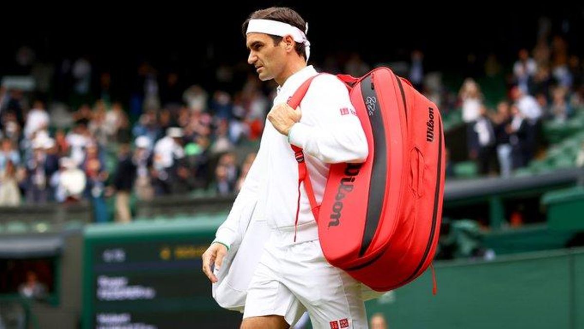 Federer, en su último partido en Wimbledon, Federer, en su último partido en Wimbledon,