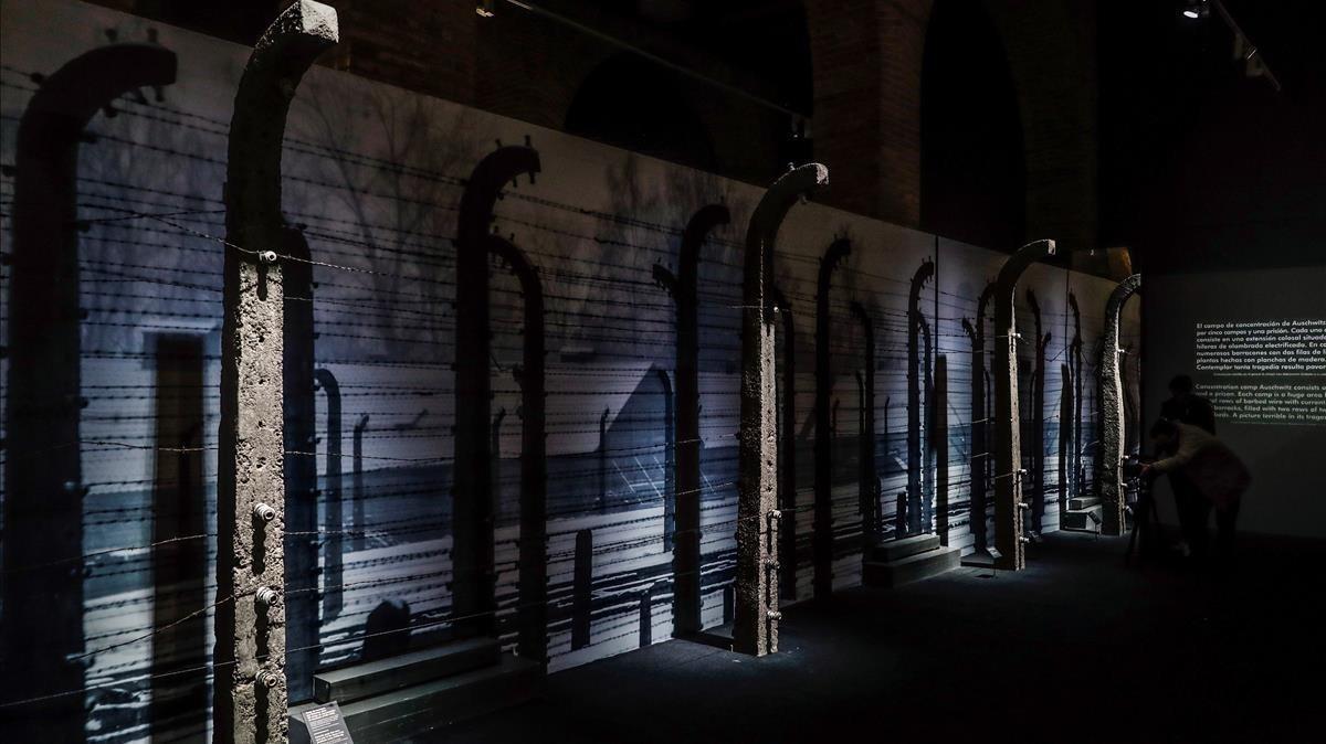 La exposición sobre ’Auschwitz’, en Madrid. 