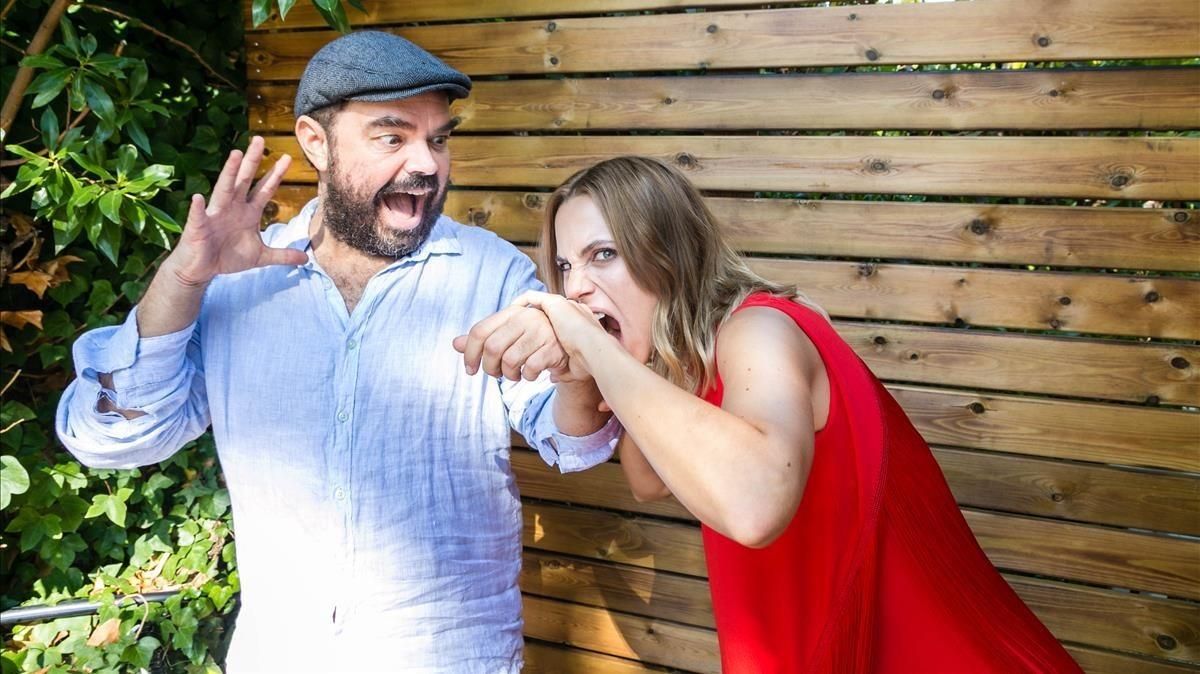 Xavier Gens y Aura Garrido, en Sitges, donde han presentado ’La pell freda’ Xavier Gens y Aura Garrido, en Sitges, donde han presentado ’La pell freda’