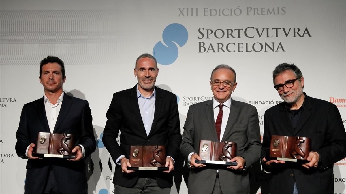 Amor (por Iniesta), Corretja (por Muguruza), Castillo y Plensa. Amor (por Iniesta), Corretja (por Muguruza), Castillo y Plensa.