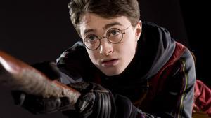 Daniel Radcliffe encarnando a Harry Potter.