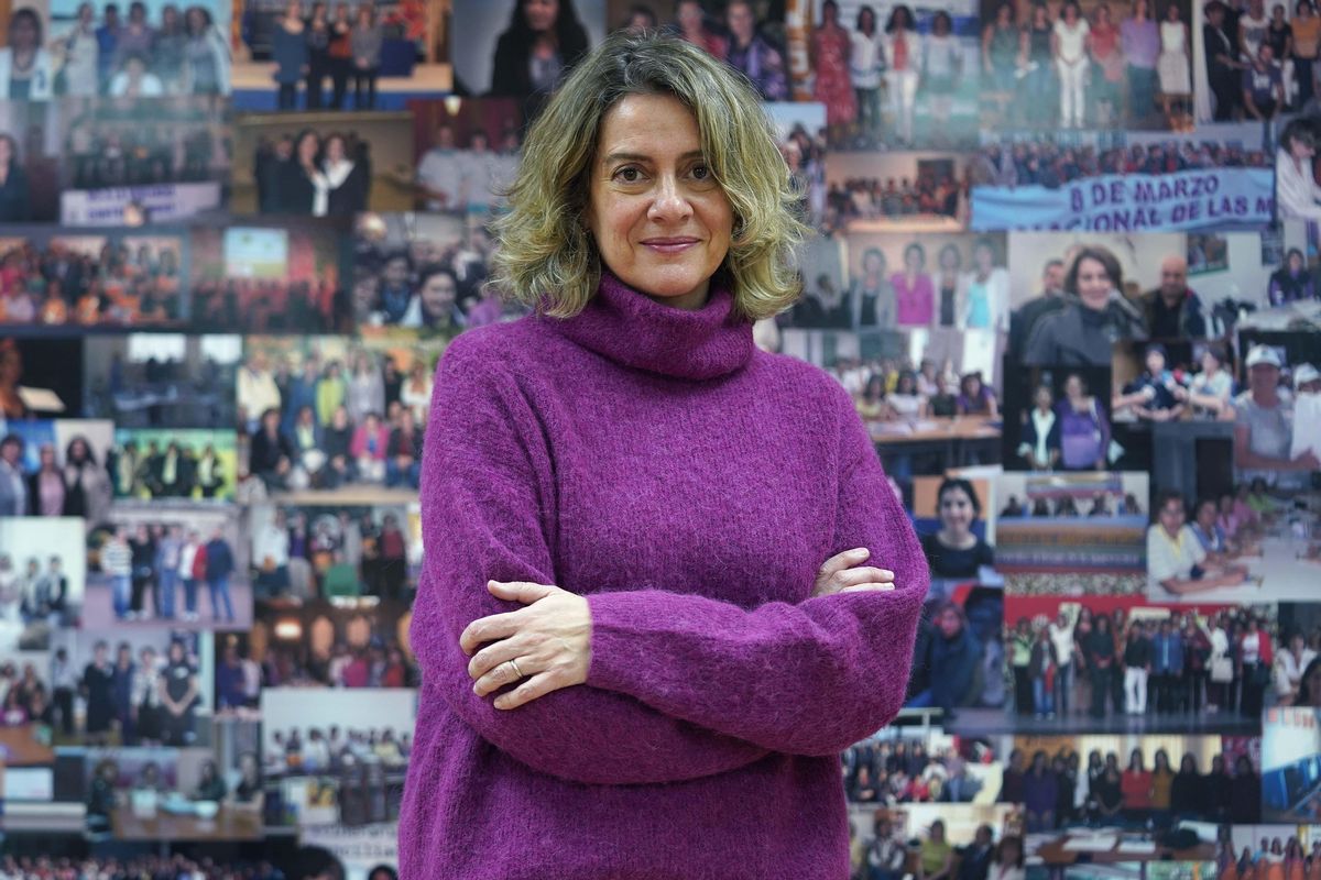 Entrevista a Teresa López , presidenta de Fademur (mujeres rurales) en su despacho de Madrid. Entrevista a Teresa López , presidenta de Fademur (mujeres rurales) en su despacho de Madrid.