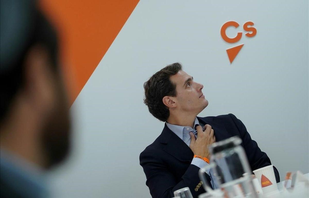 Albert Rivera en la reunión del Comité Ejecutivo de Ciudadanos. Albert Rivera en la reunión del Comité Ejecutivo de Ciudadanos.