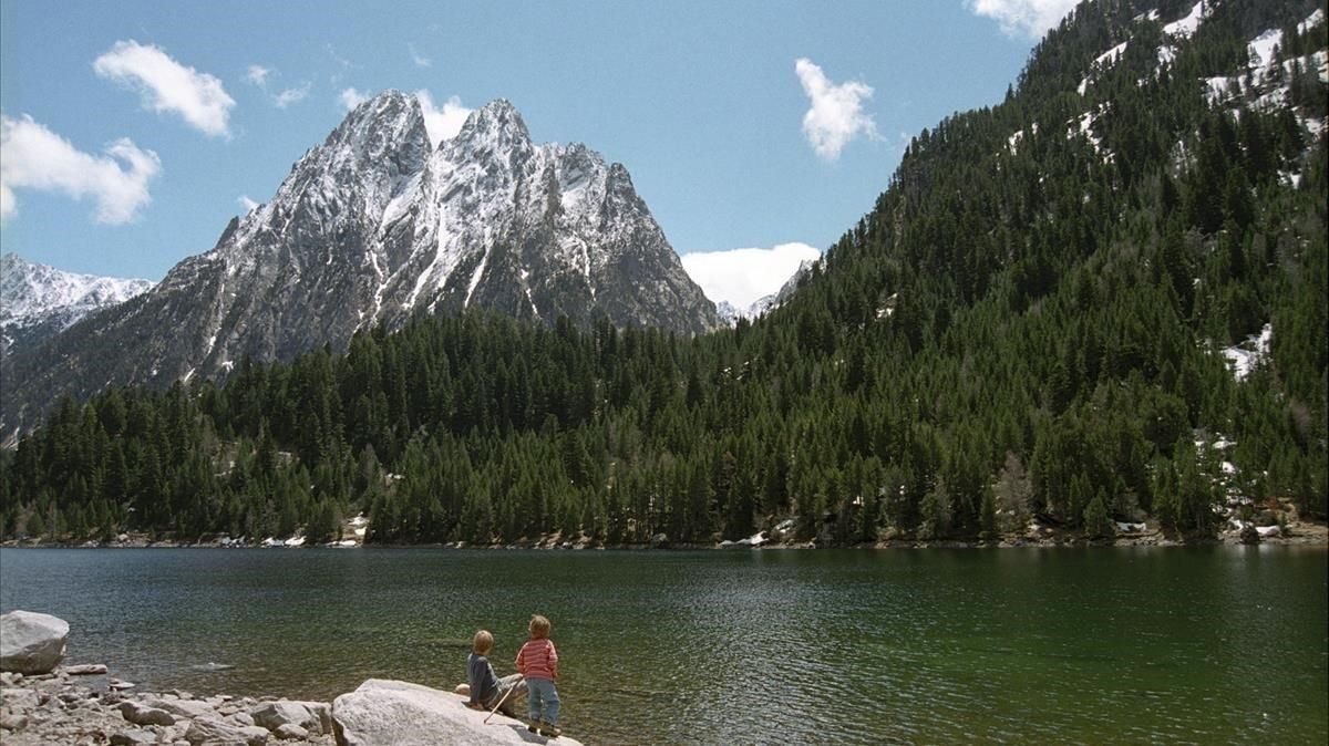 La montaña de los Encantats, en el Parc Nacional d’Aigüestortes i Estany de Sant Maurici La montaña de los Encantats, en el Parc Nacional d’Aigüestortes i Estany de Sant Maurici