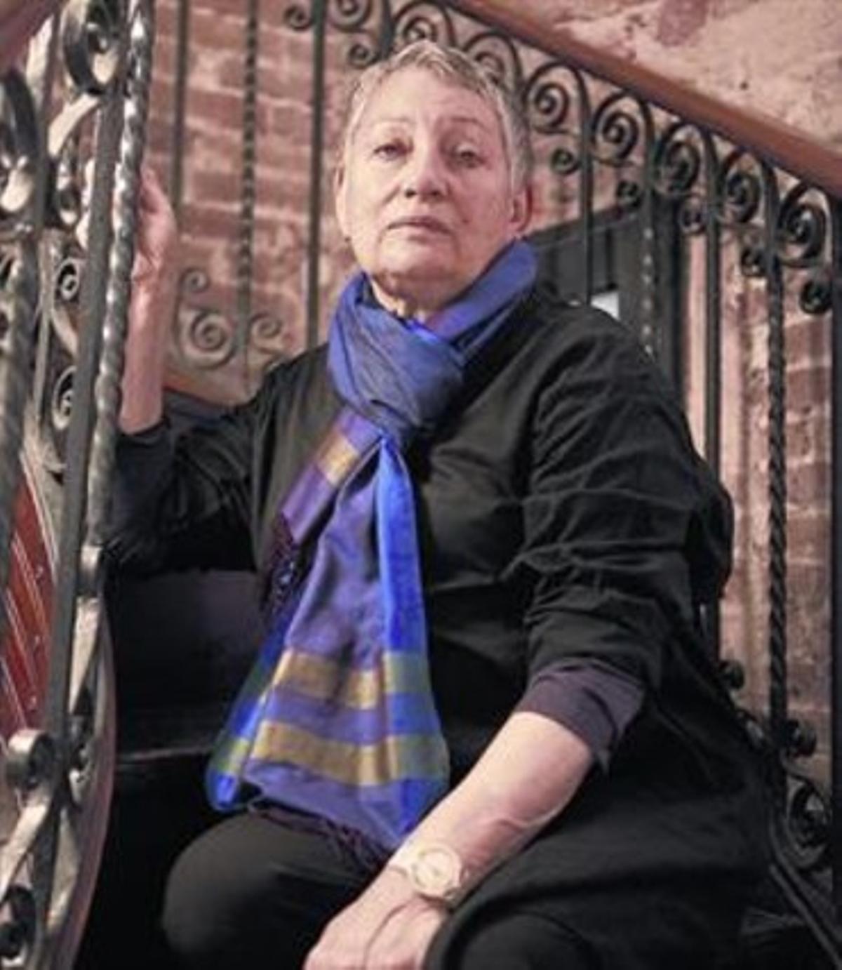 La escritora rusa Liudmila Ulítskaia, hace unos días, en Barcelona.