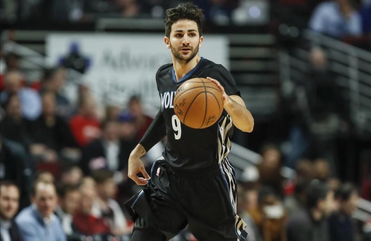 Ricky Rubio, en acción, en un reciente partido de la NBA Ricky Rubio, en acción, en un reciente partido de la NBA
