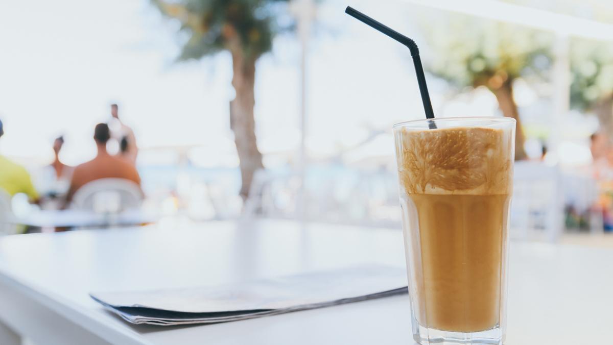 Un ’iced coffee’, una versión más elaborada del básico café con hielo.