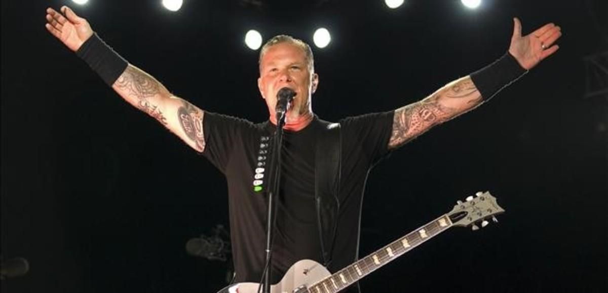 James hetfield, de Metallica, en Barcelona (2009) James hetfield, de Metallica, en Barcelona (2009)