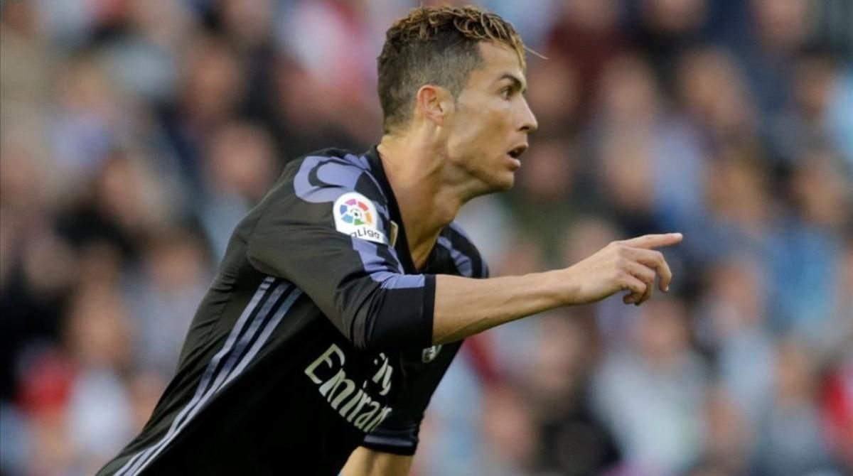 Ronaldo celebra su primer gol al Celta el miércoles pasado. Ronaldo celebra su primer gol al Celta el miércoles pasado.