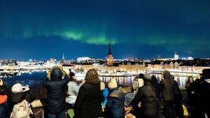 Aurora boreal en Estocolmo.