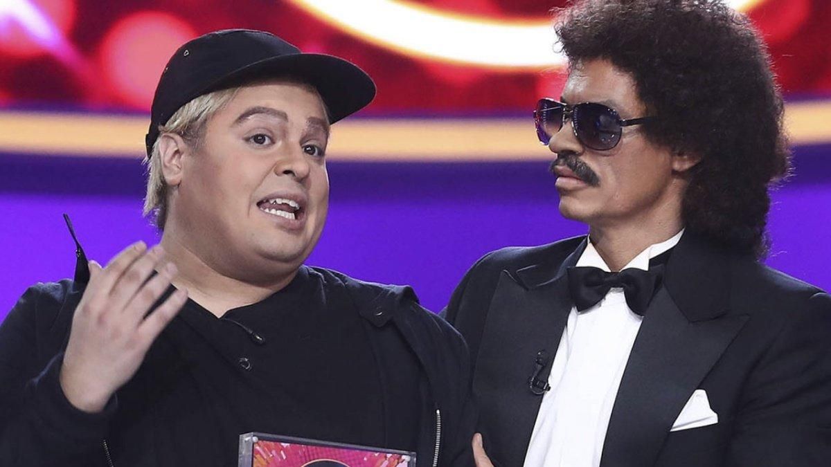 Brays Efe y Carlos LAtre en ’Tu cara me suena’. Brays Efe y Carlos LAtre en ’Tu cara me suena’.