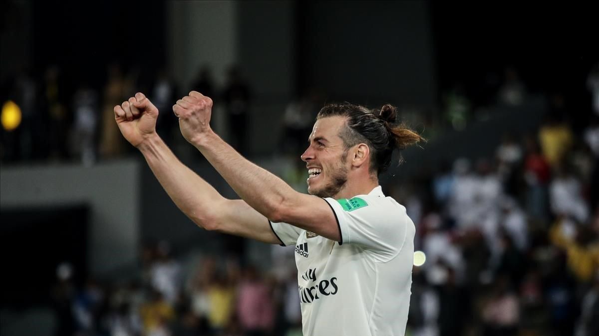 Gareth Bale celebrando un tanto con el Real Madrid Gareth Bale celebrando un tanto con el Real Madrid
