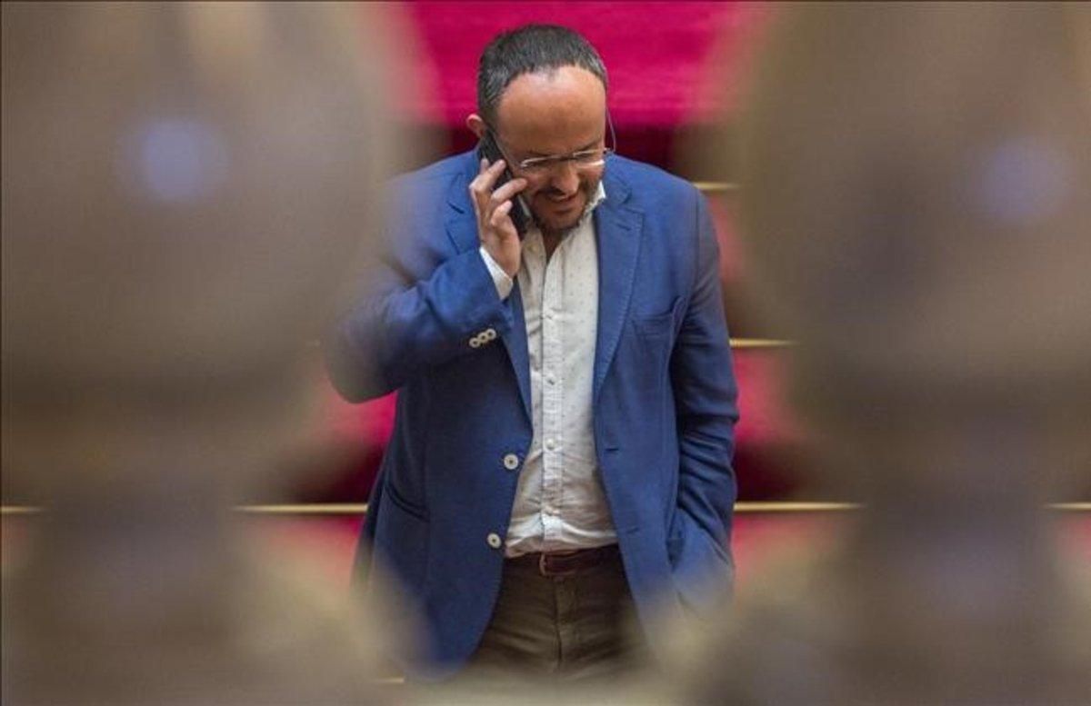 El diputado popular, Alejandro Fernández, en el Parlament. El diputado popular, Alejandro Fernández, en el Parlament.