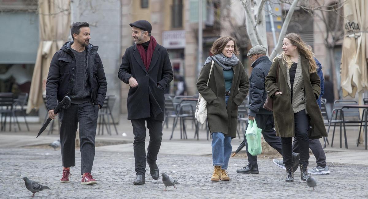 Carla Simón, Guillem Clua, Mikel Gurrea y Pilar Palomero. Carla Simón, Guillem Clua, Mikel Gurrea y Pilar Palomero.
