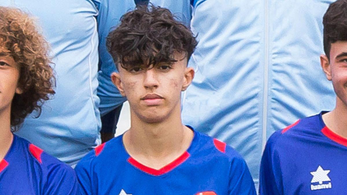 Jaime Guerrero Messousi, jugador de 15 años del Cadete A del CD Móstoles URJC, asesinado este sábado en las cercanías de la estación madrileña de Atocha.