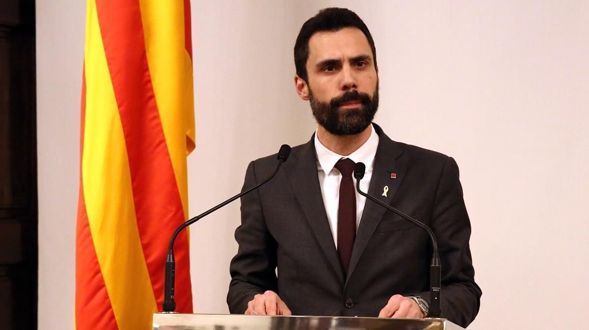 El presidente del Parlament, Roger Torrent. El presidente del Parlament, Roger Torrent.