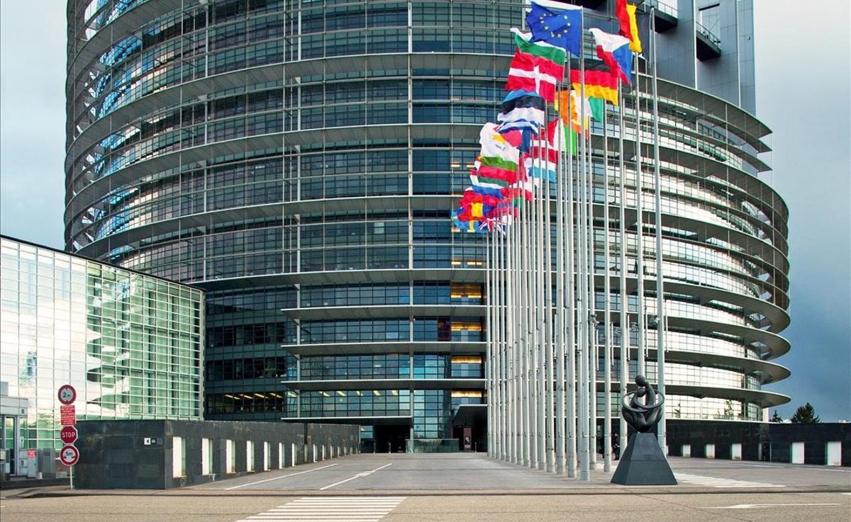 Exterior del Parlamento Europeo en Estrasburgo.