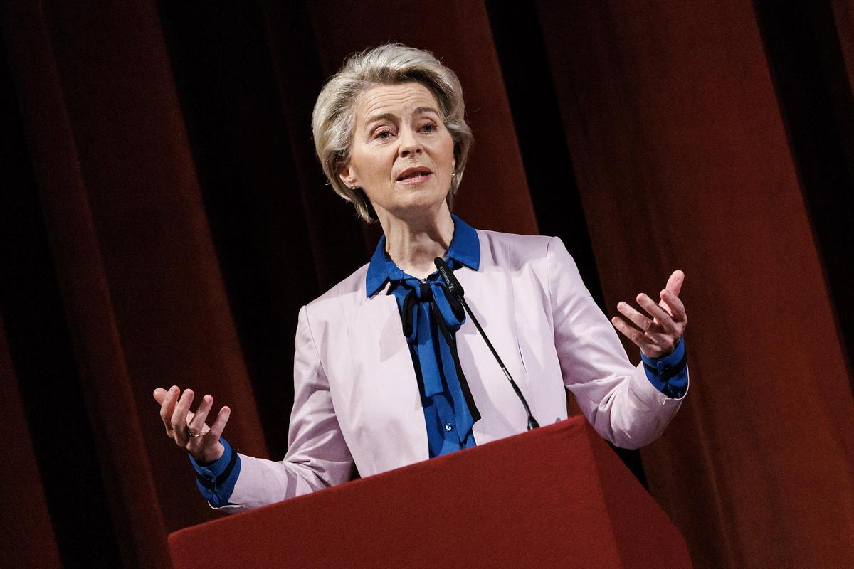 Archivo - La presidenta de la Comisión Europea, Ursula von der Leyen, durante un acto en la capital de Italia, Roma Archivo - La presidenta de la Comisión Europea, Ursula von der Leyen, durante un acto en la capital de Italia, Roma
