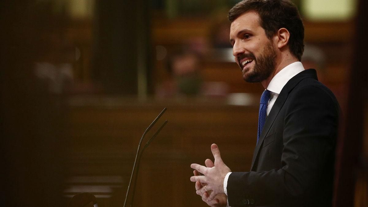 Casado utilitza l’acte del PP sobre el 8-M per atacar el Govern central Casado utilitza l’acte del PP sobre el 8-M per atacar el Govern central