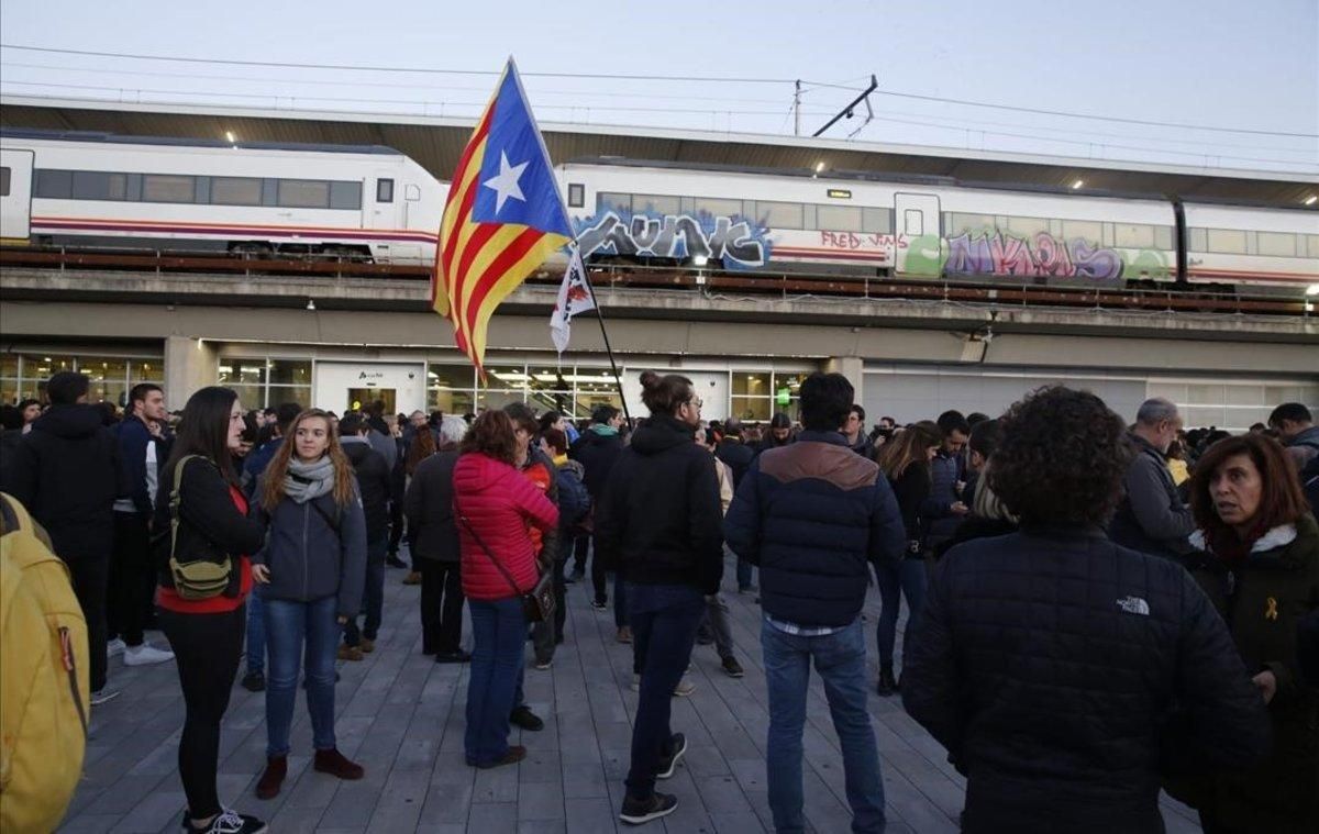 La estación del AVE de Girona, en enero del 2019. La estación del AVE de Girona, en enero del 2019.