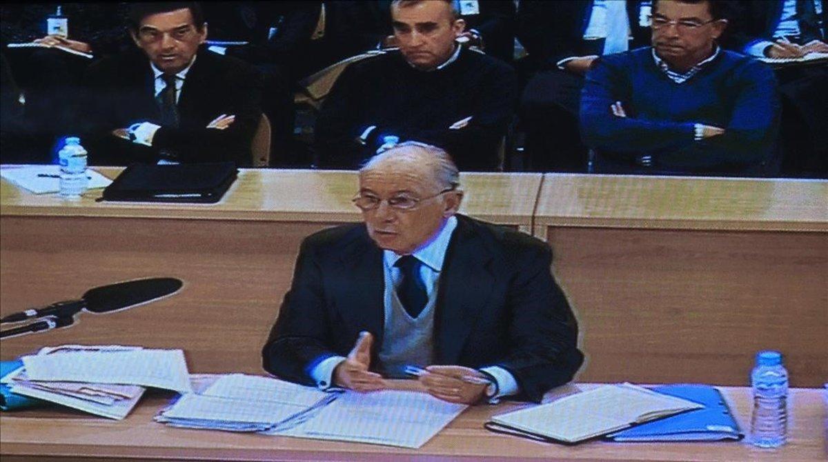Rodrigo Rato declara en el juicio del ’caso Bankia’, en febrero del 2019