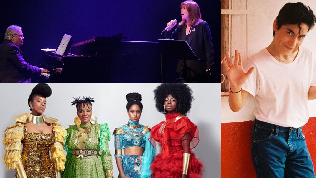 Maria del Mar Bonet, Les Amazones de l’Afrique y Ed Maverick. Maria del Mar Bonet, Les Amazones de l’Afrique y Ed Maverick.