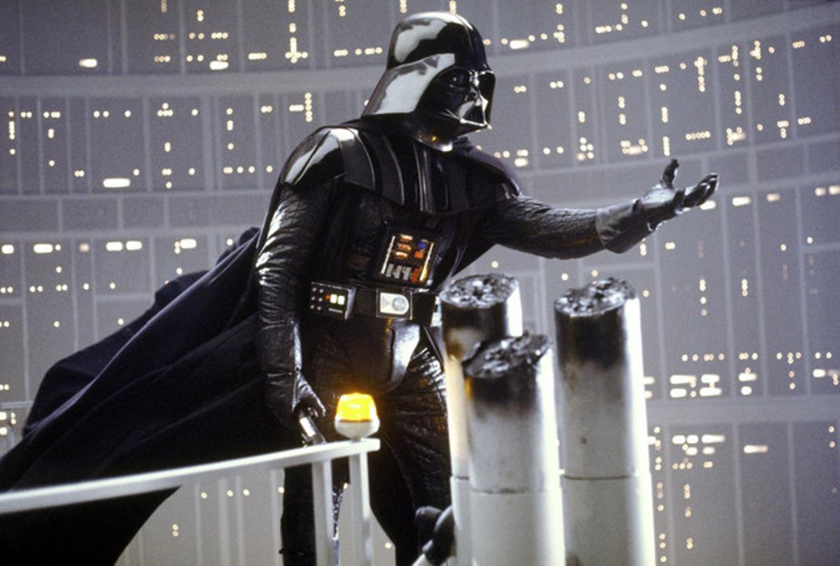 El personaje de Darth Vader, en una escena del episodio V de la saga de ’La guerra de las galaxias’.