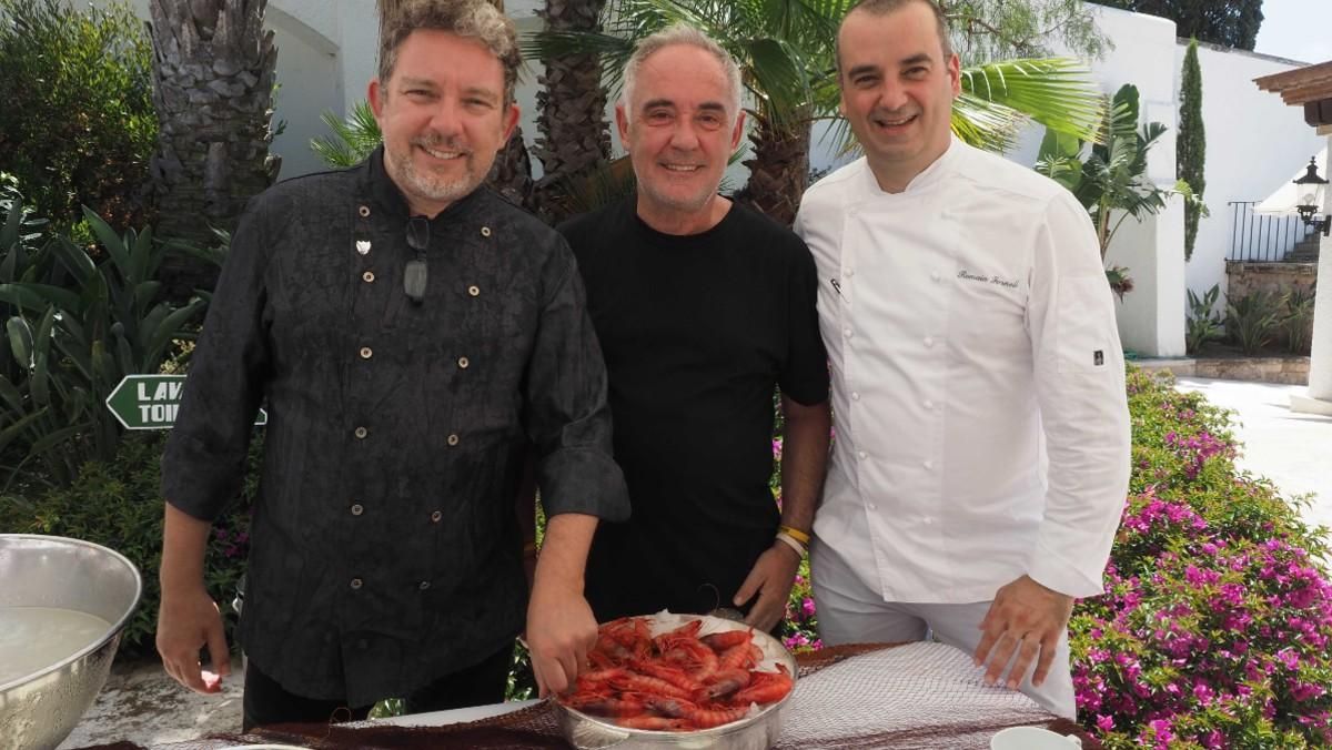 Albert y Ferran Adrià y Romain Fornell. Albert y Ferran Adrià y Romain Fornell.