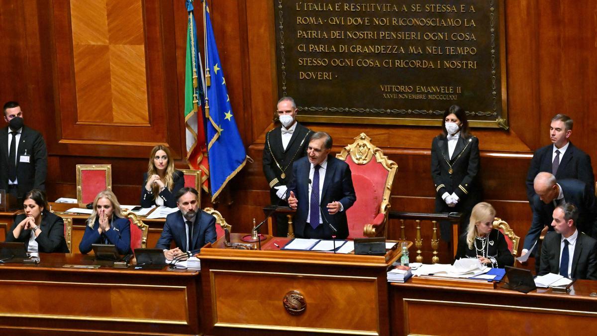 The Italian Parliament opens the legislature with tensions on the right