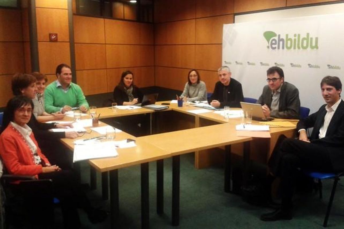 Reunión entre dirigentes de ERC y Bildu, el pasado diciembre. Reunión entre dirigentes de ERC y Bildu, el pasado diciembre.