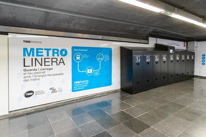 Así es la primera 'metrolinera' de Barcelona que aprovecha la energía del metro