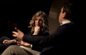 Yolanda Díaz y el economista Thomas Piketty.