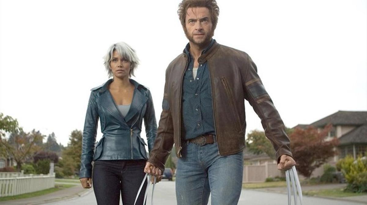Hugh Jackman y Halle Berry, en una escena de ’X-Men: la decisión final’.